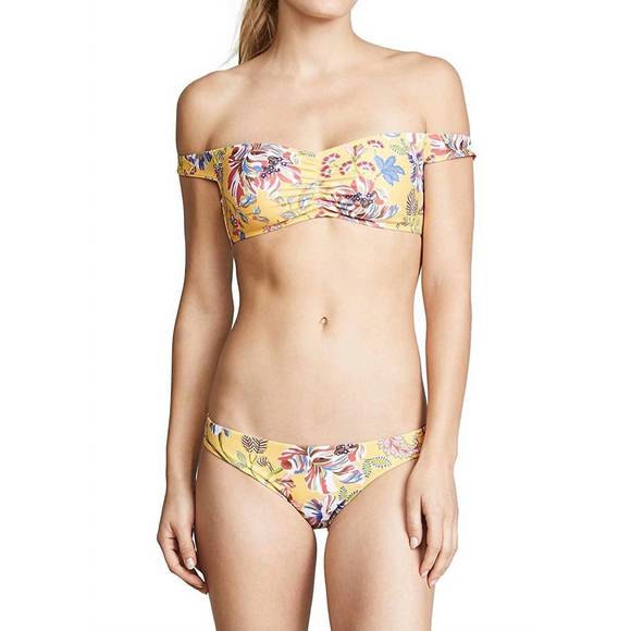 L*SPACE Other - NEW L*SPACE women ziggy off shoulder strap bikini top swimsuit in sunshine gold